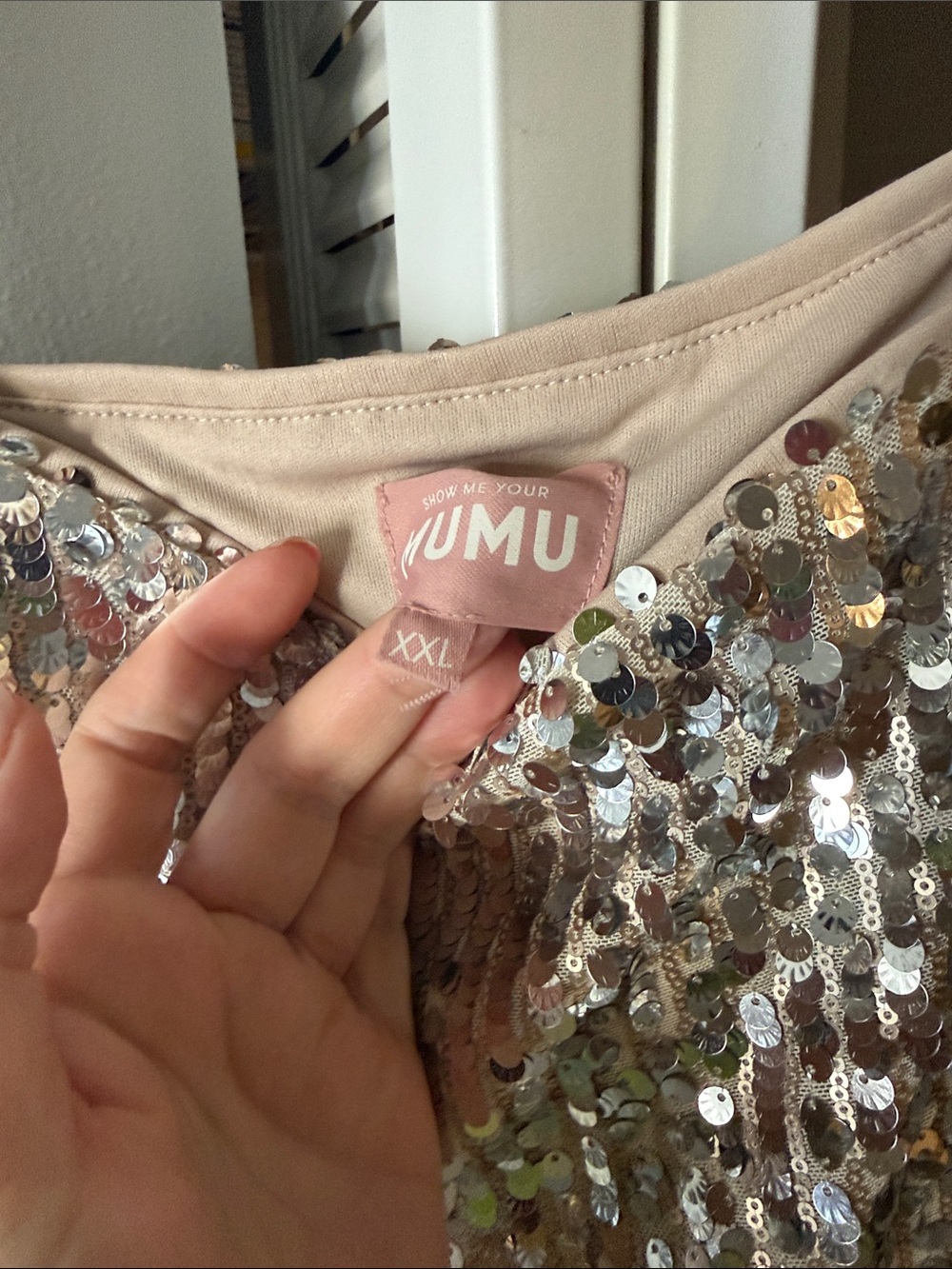 Show Me Your Mumu Silver Sequin Sleeveless Cocktail Dress - Picture 2 of 3